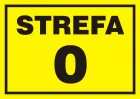 0 Strefa zagrożenia wybuchem - znak ostrzegający, informujący - NB001
