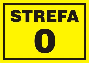 0 Strefa zagrożenia wybuchem - znak ostrzegający, informujący - NB001