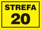 20 Strefa zagrożenia wybuchem - znak ostrzegający, informujący - NB006