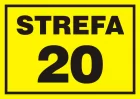 20 Strefa zagrożenia wybuchem - znak ostrzegający, informujący - NB006