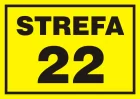 22 Strefa zagrożenia wybuchem - znak ostrzegający, informujący - NB008