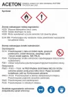 Aceton - etykieta chemiczna, oznakowanie opakowania - LC021