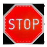 Aktywny znak STOP B-20 - Znak STOP do przeprowadzania dzieci przez ulicę