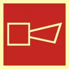 Alarmowy sygnalizator akustyczny - znak przeciwpożarowy ppoż - BA009