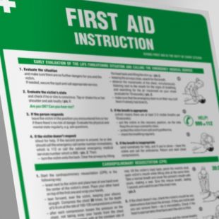 Angielska instrukcja udzielania pierwszej pomocy- First aid instruction
