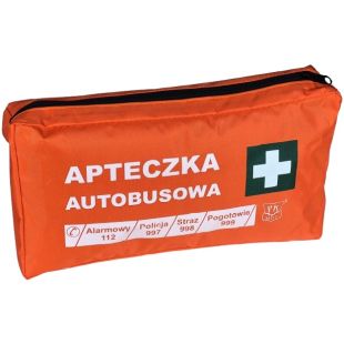 Apteczka pierwszej pomocy przenośna autobusowa 28x15x5