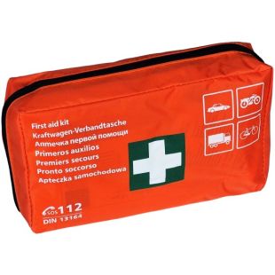 Apteczka pierwszej pomocy samochodowa z wyposażeniem DIN 13164