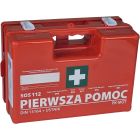 Apteczka przenośna na ścianę z wyposażeniem 28x21x11,5 wieszak na ścianę