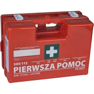 Apteczka pierwszej pomocy zakładowa przenośna ścienna z wyposażeniem 28x21x11,5