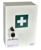 Apteczka metalowa zakładowa na ścianę 30x22x12 - Pierwsza pomoc przy zranieniach w miejscu pracy