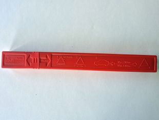 Apteczka samochodowa DIN 13164 45x14x5 + trójkąt ostrzegawczy + kamizelka odblaskowa