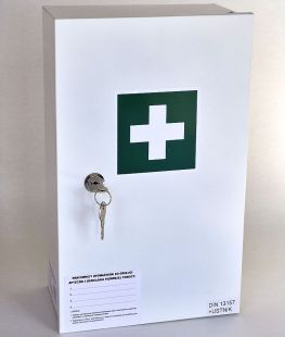 Apteczka zakładowa przemysłowa metalowa ścienna 36x22x12
