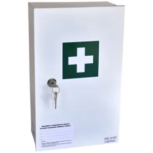 Apteczka zakładowa przemysłowa metalowa ścienna 36x22x12