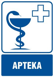 Apteka - znak informacyjny - RF004
