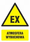 Atmosfera wybuchowa - znak bhp ostrzegający, informujący - GF049