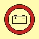 Awaryjne źródło energii elektrycznej (bateria) - znak morski - FI118