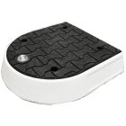 Azyl drogowy, wysepka drogowa PCV - czarny - element skraj