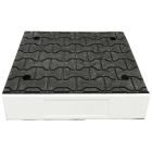 Azyl drogowy, wysepka drogowa PCV - czarny - element środek