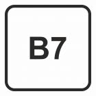 B7 - Olej napędowy- maksymalna zawartość biodiesla w paliwie dopuszczalna do użycia w pojeździe 7% - znak stacje benzynowe - SB025