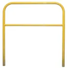 Bariera chodnikowa U-12a żółta z poprzeczką - do wkopania, wbetonowania - U-12a w,zol Bariera chodnikowa U-12a żółta z poprzeczką - do wkopania, wbetonowania