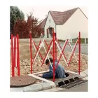 Bariera harmonijkowa, nożycowa - zapora drogowa rozsuwana - studzienkowa - FR_566 Bariera harmonijkowa, nożycowa - zapora drogowa rozsuwana - studzienkowa