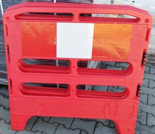 Bariera zabezpieczająca plastikowa Gardian / Utility - komplet 4x1m, czerwona