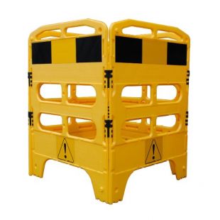 Bariera zabezpieczająca plastikowa Gardian / Utylity - komplet 4x1m, czerwona