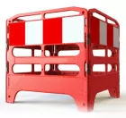 Bariera zabezpieczająca plastikowa Gardian / Utylity - komplet 4x1m, czerwona - Gardian / Utylity Bariera zabezpieczająca plastikowa Gardian / Utylity - komplet 4x1m, czerwona