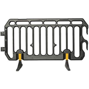 Barierka drogowa Enigma - zapora zabezpieczająca, ostrzegawcza, tymczasowa U-20 PCV szara z nóżkami