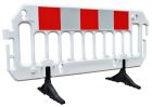 Barierka drogowa Revia / Eurovision - zapora zabezpieczająca, ostrzegawcza, tymczasowa biała plastikowa