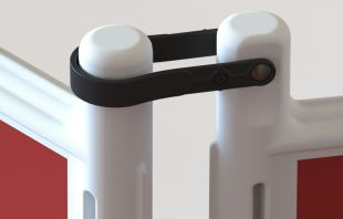 Barierka drogowa Toros / Traffic - zapora zabezpieczająca, ostrzegawcza, tymczasowa U-20 PCV biała