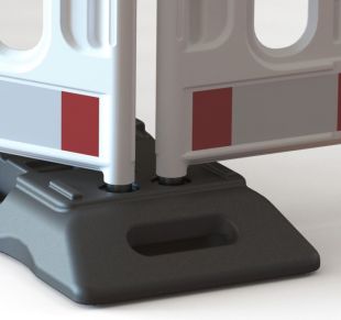 Barierka drogowa Toros / Traffic - zapora zabezpieczająca, ostrzegawcza, tymczasowa U-20 PCV biała