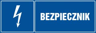 Bezpiecznik - znak elektryczny