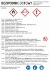 Bezwodnik octowy - etykieta chemiczna, oznakowanie opakowania - LC011