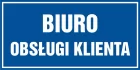 Biuro obsługi klienta - znak informacyjny - PB072