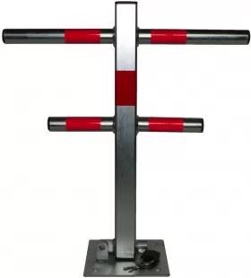 Blokada parkingowa - na kłódkę - choinka, jeż 60 cm - ocynkowany