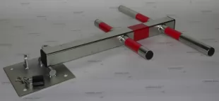 Blokada parkingowa - na kłódkę - choinka, jeż 60 cm - ocynkowany