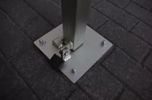 Blokada parkingowa na kłódkę - Choinka/Jeż 60 cm, ocynkowana