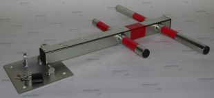 Blokada parkingowa na kłódkę - Choinka/Jeż 60 cm, ocynkowana