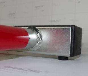 Blokada parkingowa na kłódkę - Choinka/Jeż 60 cm, ocynkowana