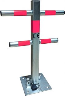 Blokada parkingowa na kłódkę - Choinka/Jeż 60 cm, ocynkowana