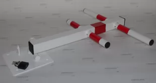 Blokada parkingowa na kłódkę - Choinka/Jeż 60 cm, ocynkowana, lakierowana