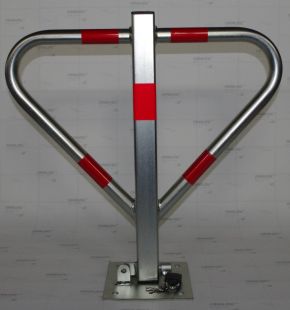 Blokada parkingowa na kłódkę - Motyl 60 cm, ocynkowana