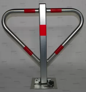 Blokada parkingowa na kłódkę - Motyl 60 cm, ocynkowana