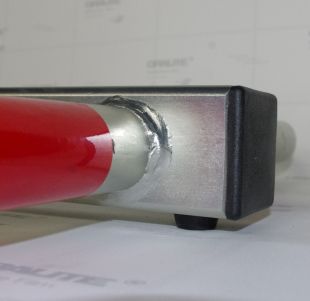 Blokada parkingowa na kłódkę - Motyl 60 cm, ocynkowana