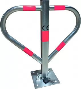 Blokada parkingowa na kłódkę - Motyl 60 cm, ocynkowana