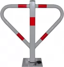 Blokada parkingowa na kłódkę - Motyl 60 cm, ocynkowana, lakierowana