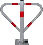 Blokada parkingowa na kłódkę - Motyl 60 cm, ocynkowana, lakierowana - Automatyczne blokady parkingowe