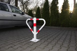 Blokada parkingowa na kłódkę - Motyl 60 cm, ocynkowana, lakierowana