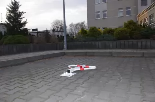 Blokada parkingowa na kłódkę - Motyl 60 cm, ocynkowana, lakierowana